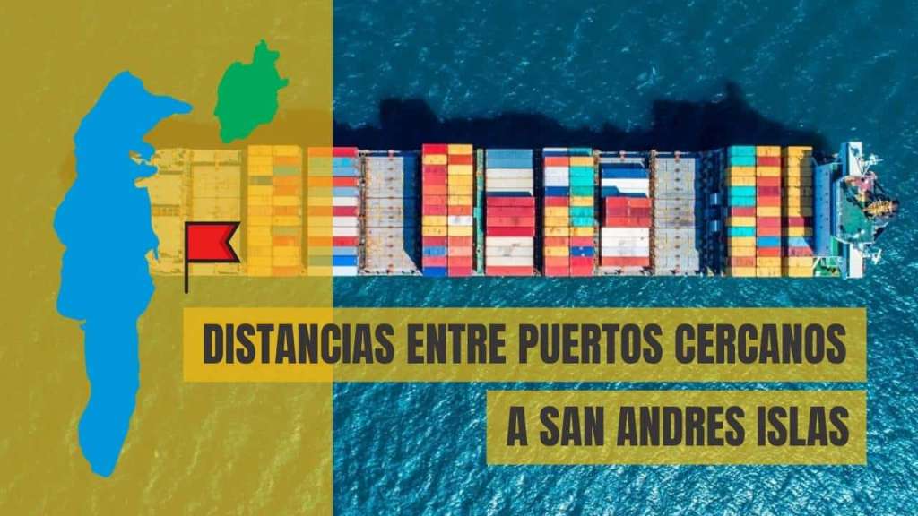 Distancias entre puertos cercanos a san andres islas